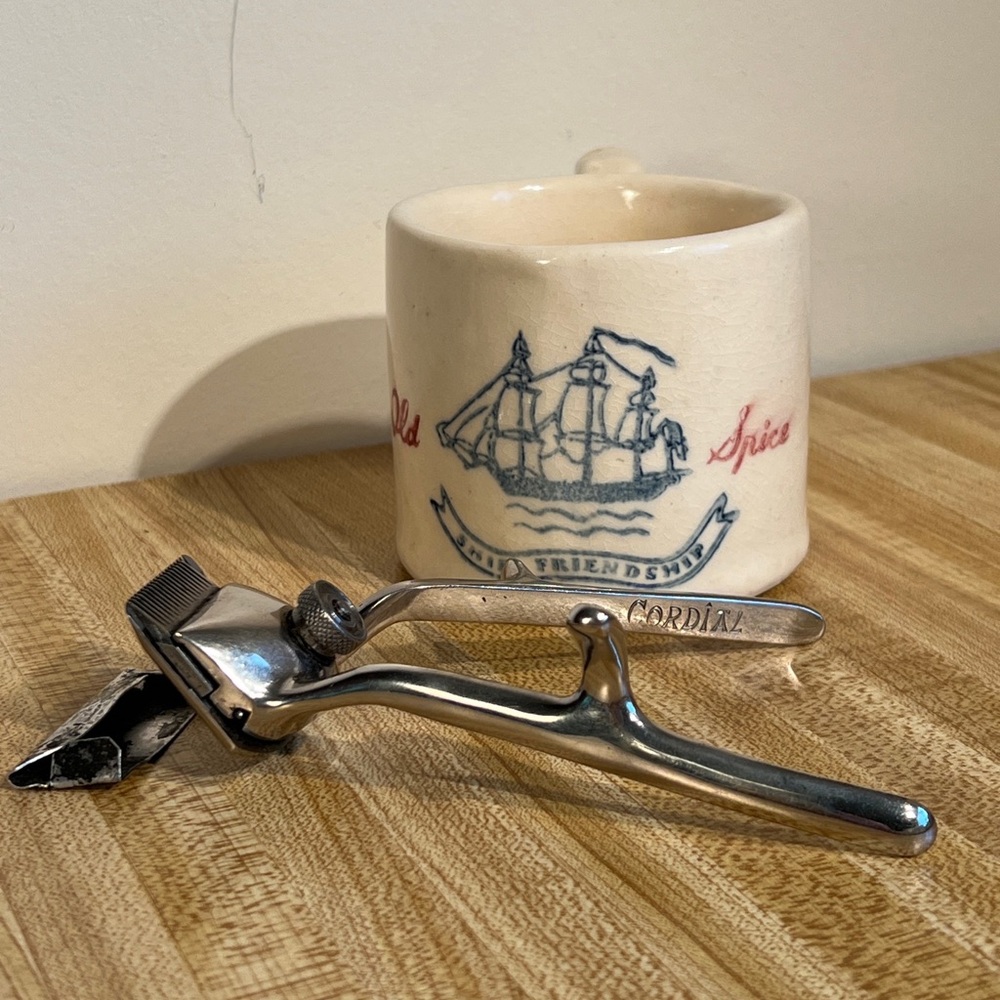 VTG CORDIAL Hair Clippers Germany And Old Spice Shaving Mug